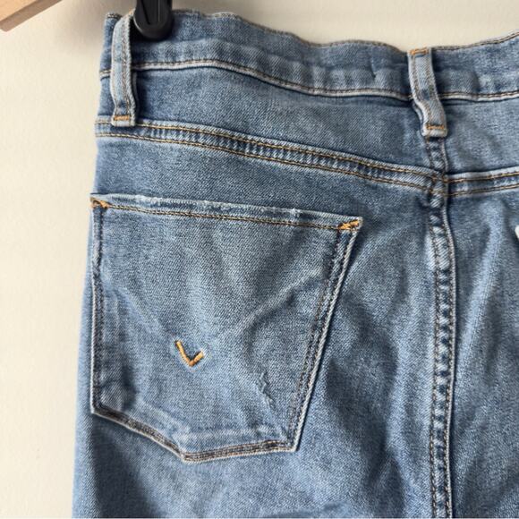 Hudson Nico Straight Jeans Blue Classic Denim distressed cotton blend stretch 27 - Picture 3 of 13